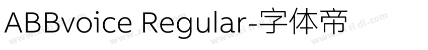 ABBvoice Regular字体转换